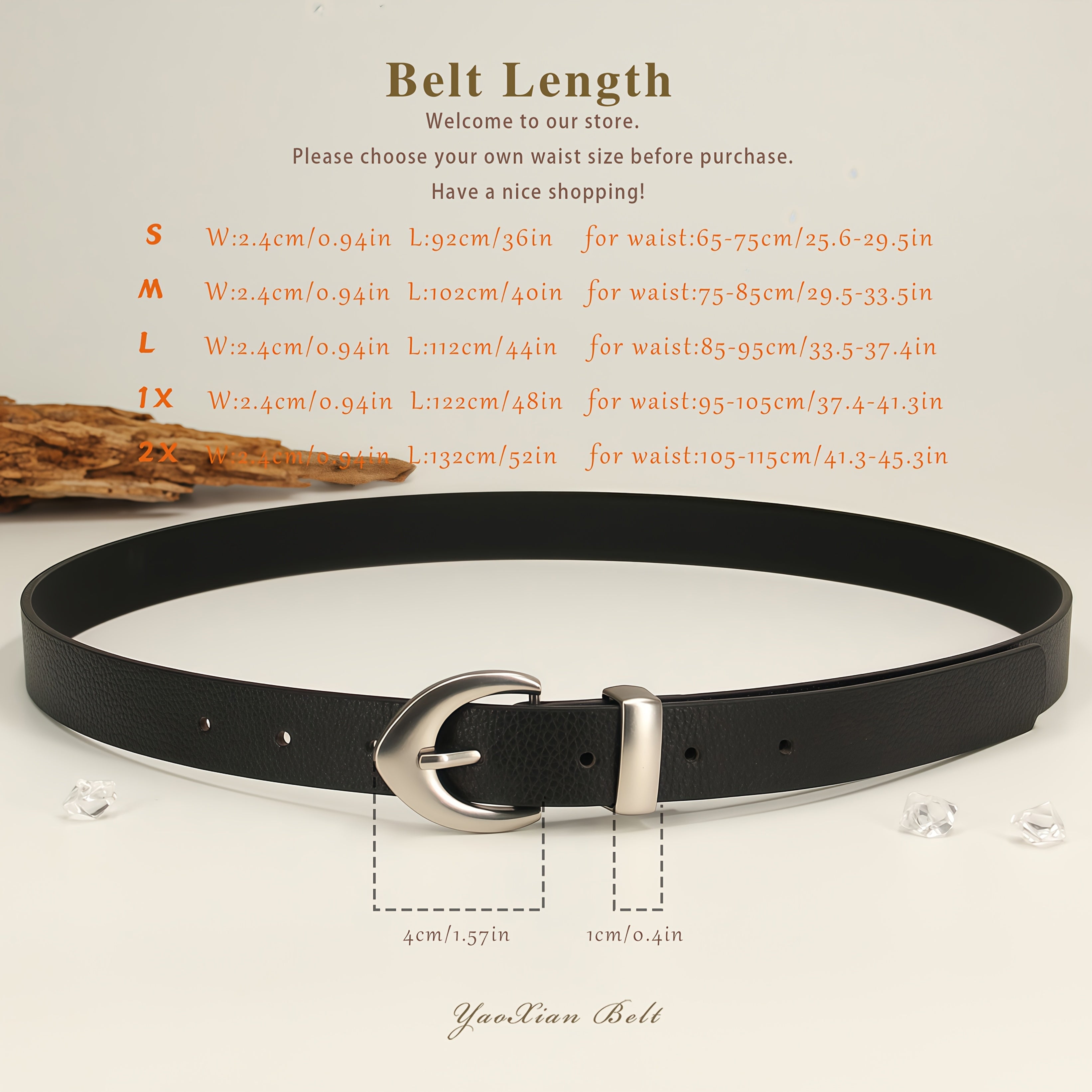 Ceinture Luxe en Simili Cuir pour Homme Antwerp — visuel 3