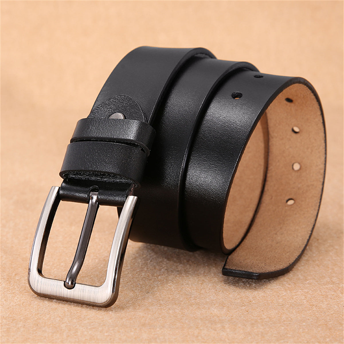 Ceinture Marron en Simili Cuir pour Homme Faustin — visuel 7