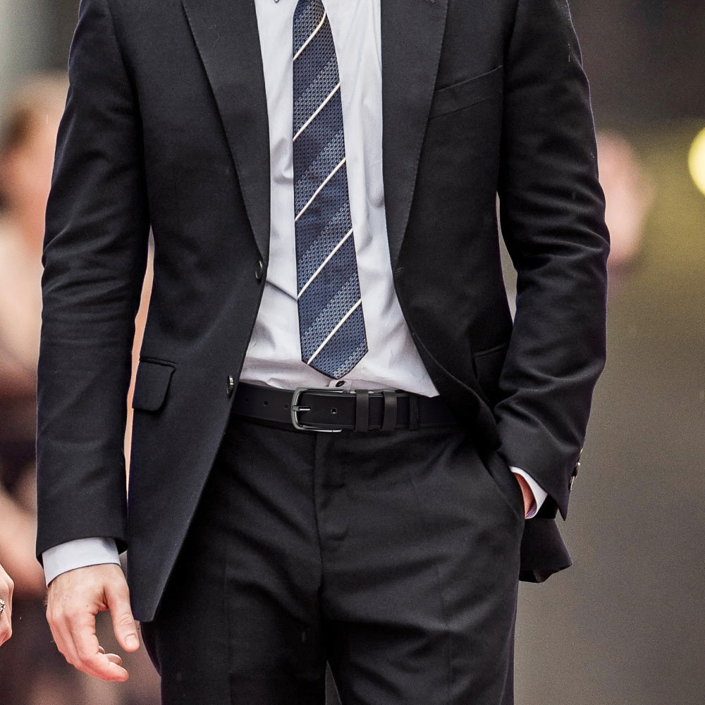 Ceinture Noire en Cuir pour Homme Baptiste — visuel 5