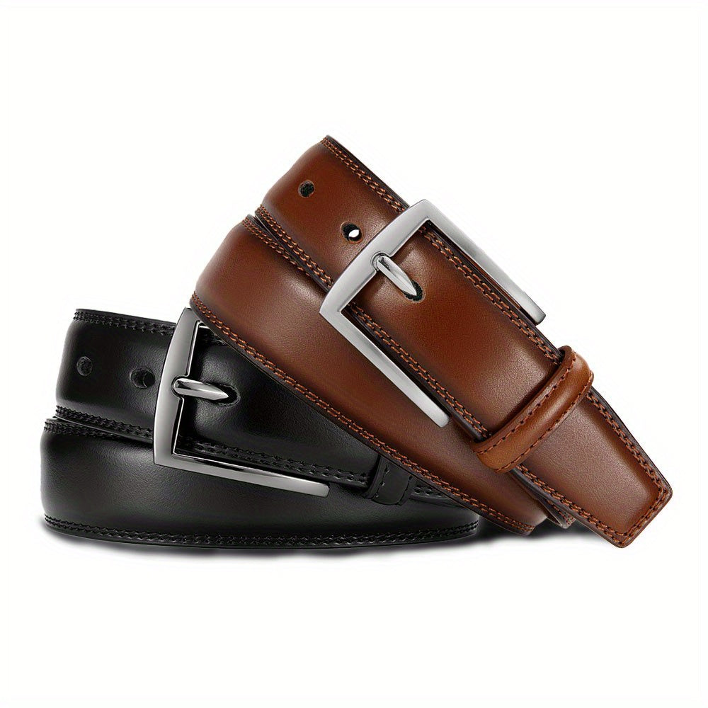 Ceinture Noire en Cuir pour Homme Bertrand — visuel 2
