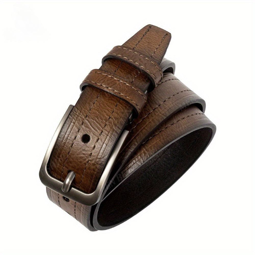 Ceinture Noire en Cuir pour Homme Yann — visuel 4