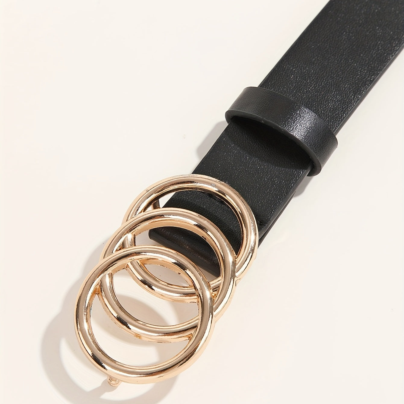 Ceinture Noire en Simili Cuir pour Femme Aquitaine — visuel 3