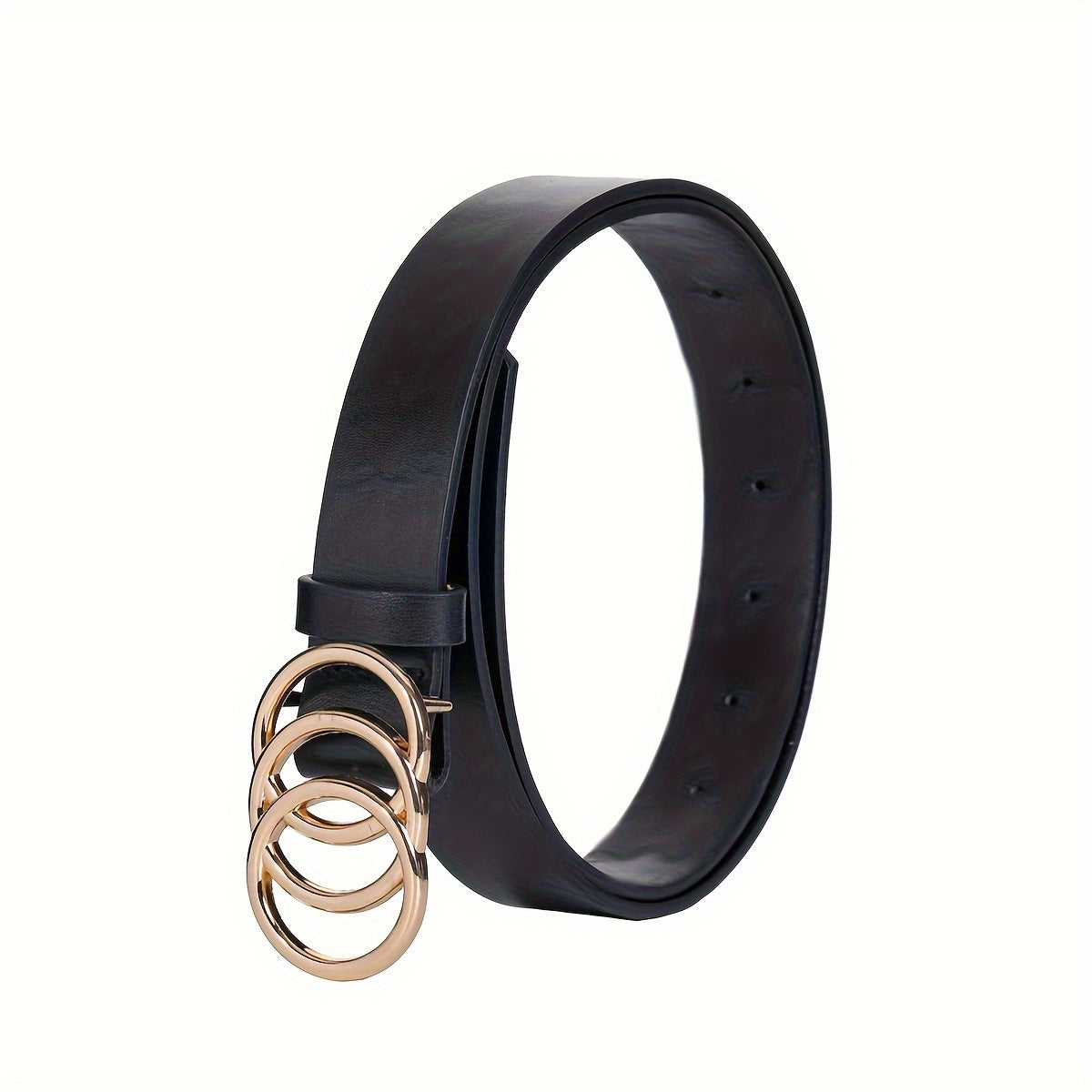 Ceinture Noire en Simili Cuir pour Femme Aquitaine — visuel 4
