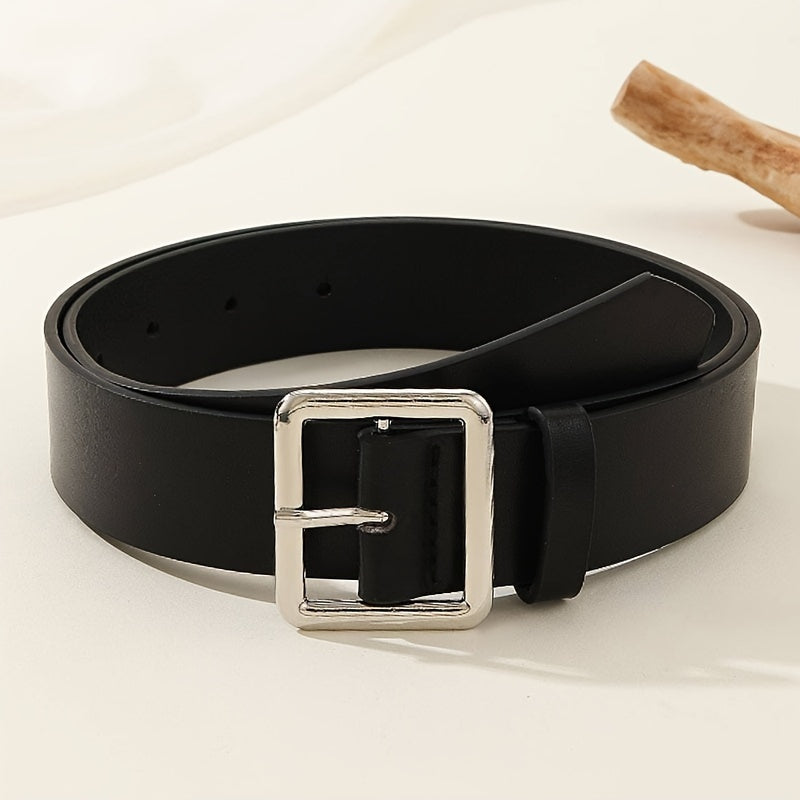 Ceinture Noire en Simili Cuir pour Femme Grasse — visuel 1