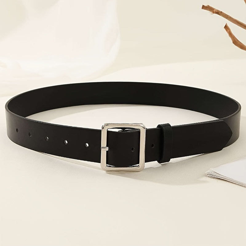 Ceinture Noire en Simili Cuir pour Femme Grasse — visuel 2