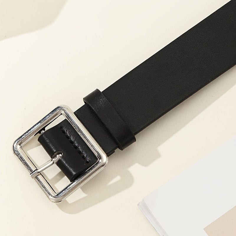 Ceinture Noire en Simili Cuir pour Femme Grasse — visuel 3