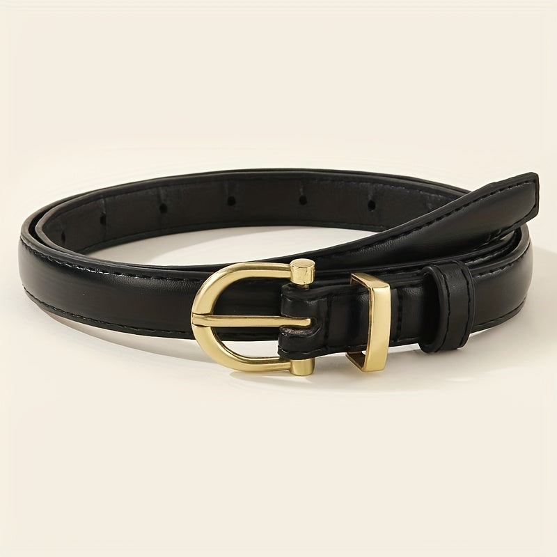 Ceinture Noire en Simili Cuir pour Femme Ines — visuel 4