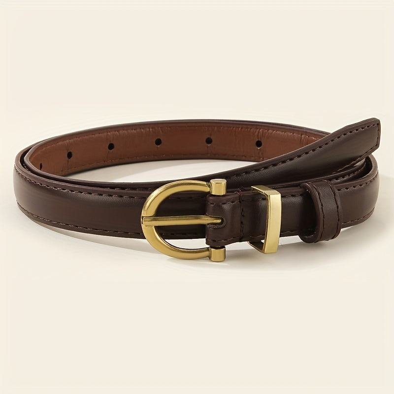 Ceinture Noire en Simili Cuir pour Femme Ines — visuel 5