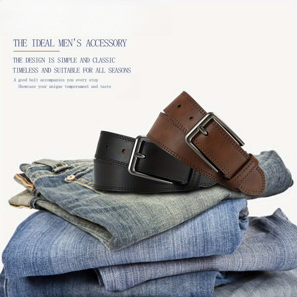 Ceinture Noire en Simili Cuir pour Homme Lancelot — visuel 3