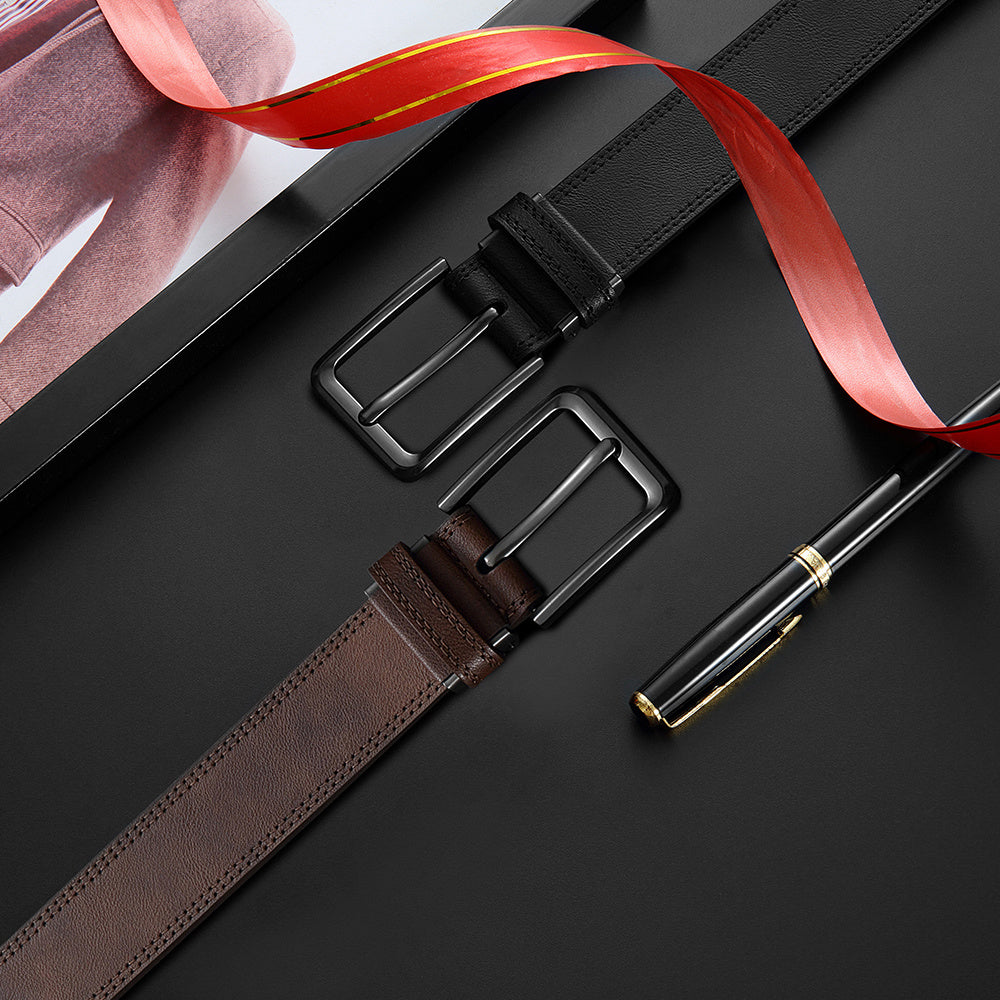 Ceinture Noire en Simili Cuir pour Homme Lancelot — visuel 6