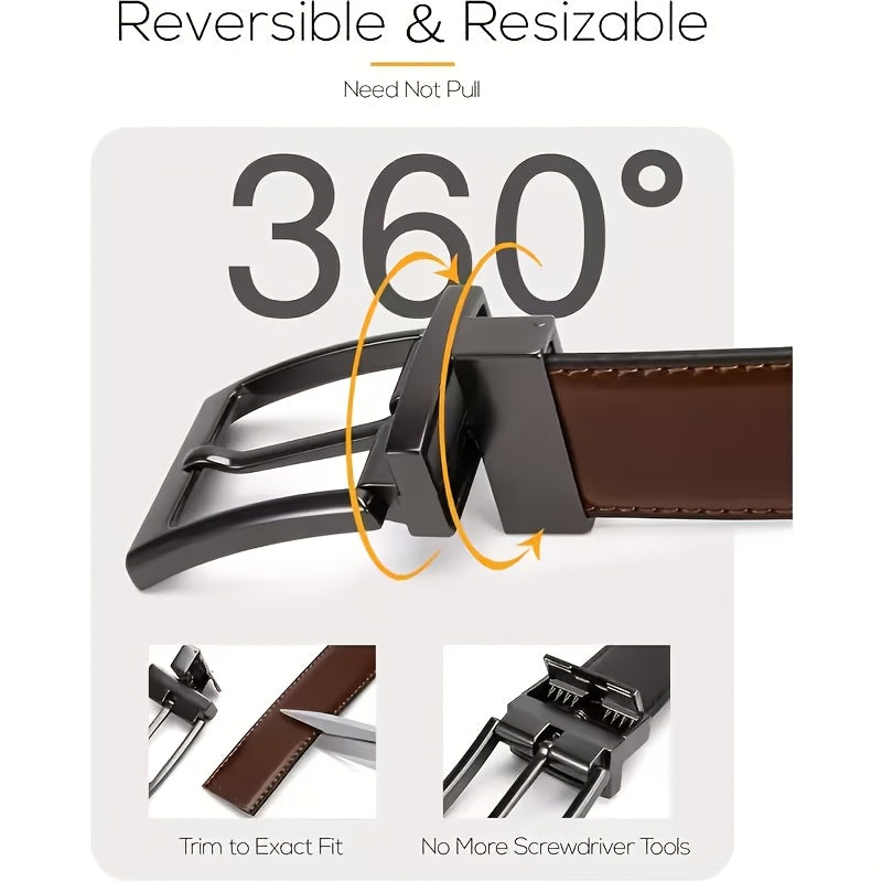 Ceinture Réversible en Cuir pour Homme Philippe — visuel 3
