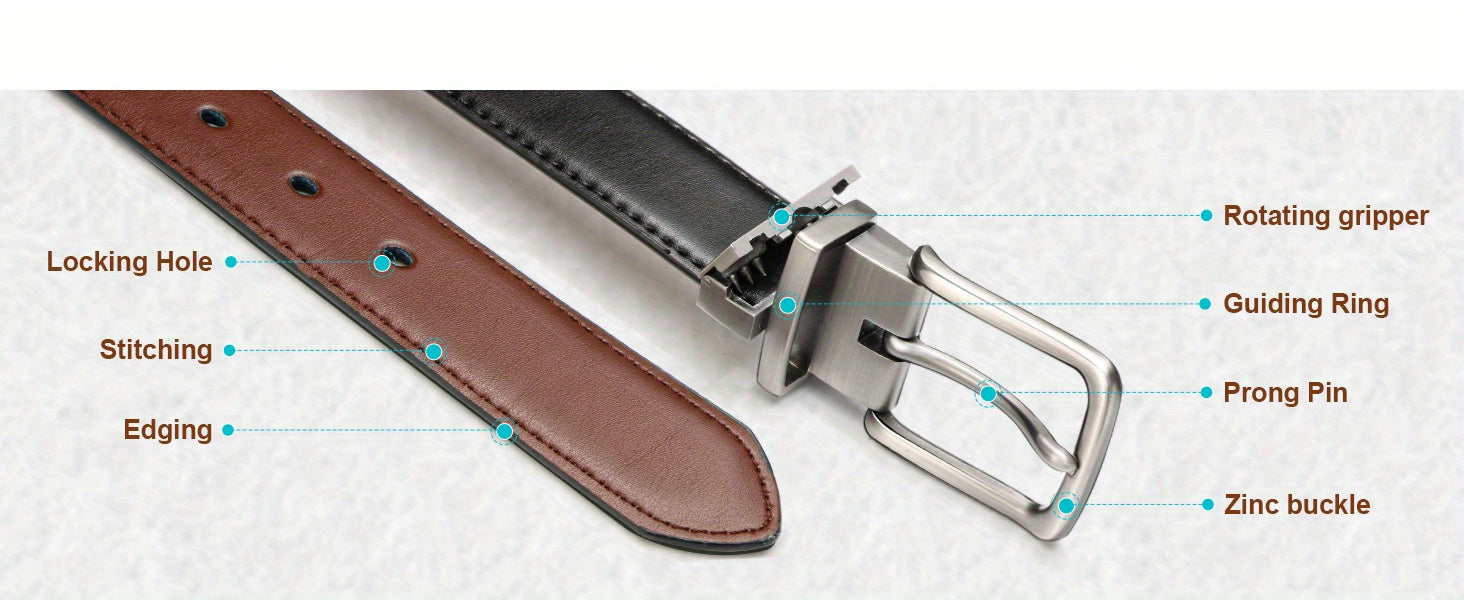 Ceinture Réversible en Cuir pour Homme Prosper — visuel 4