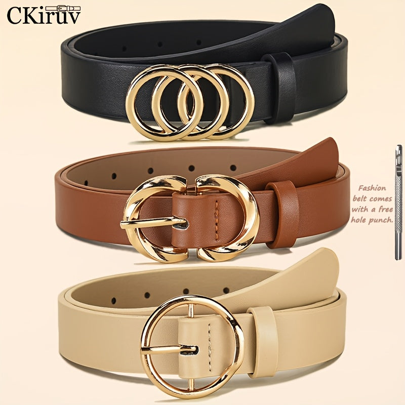 Ceinture Réversible en Simili Cuir pour Femme Faustine — visuel 2