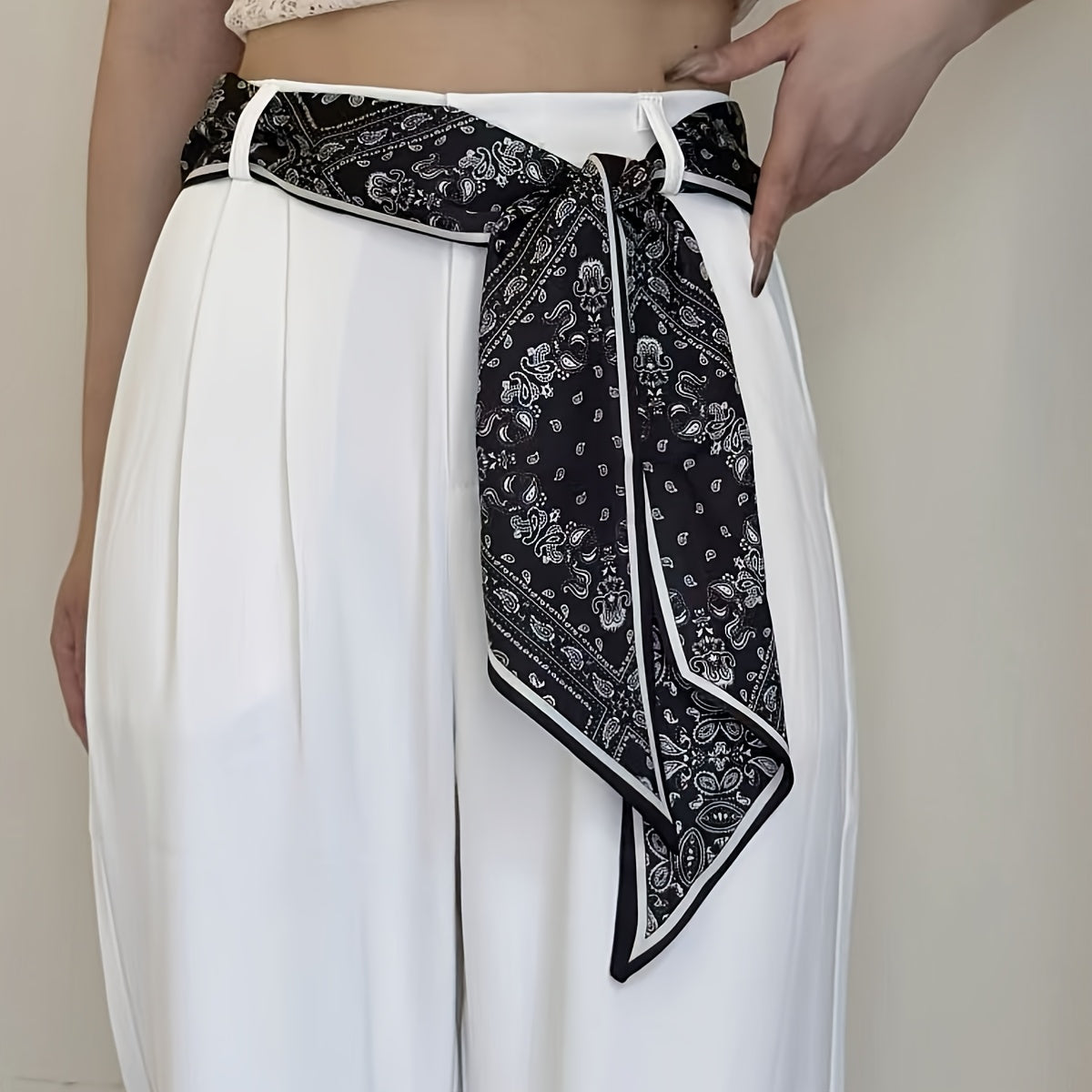 Ceinture Sans Boucle Foulard pour Femme Leon — visuel 1