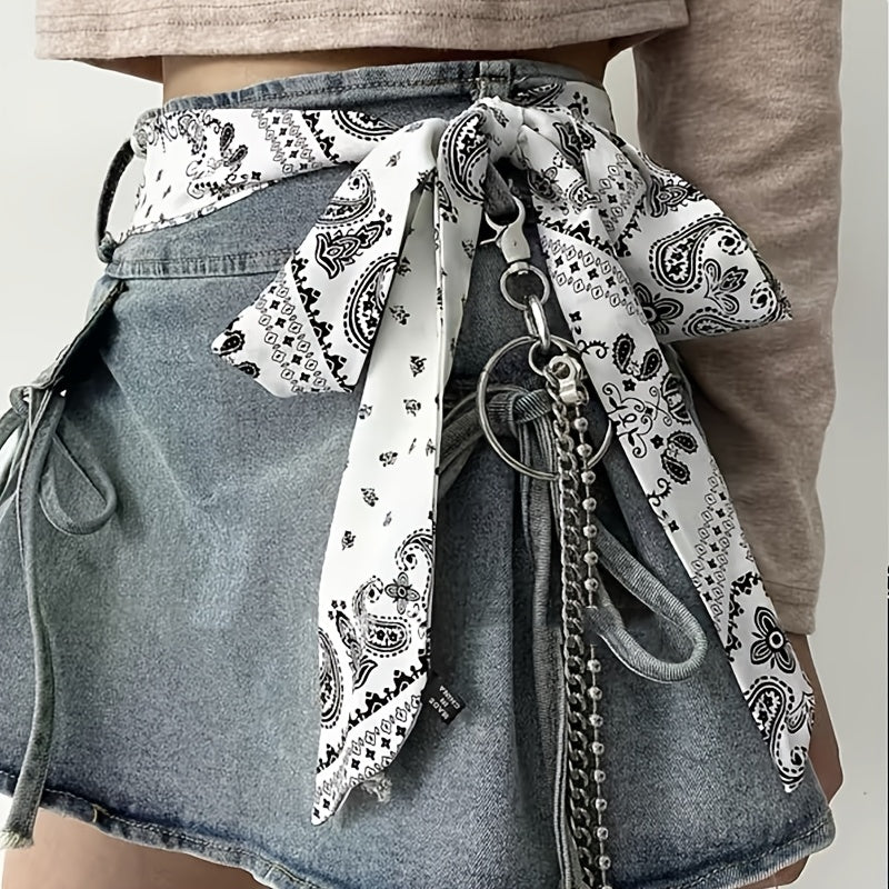 Ceinture Sans Boucle Foulard pour Femme Menton — visuel 2