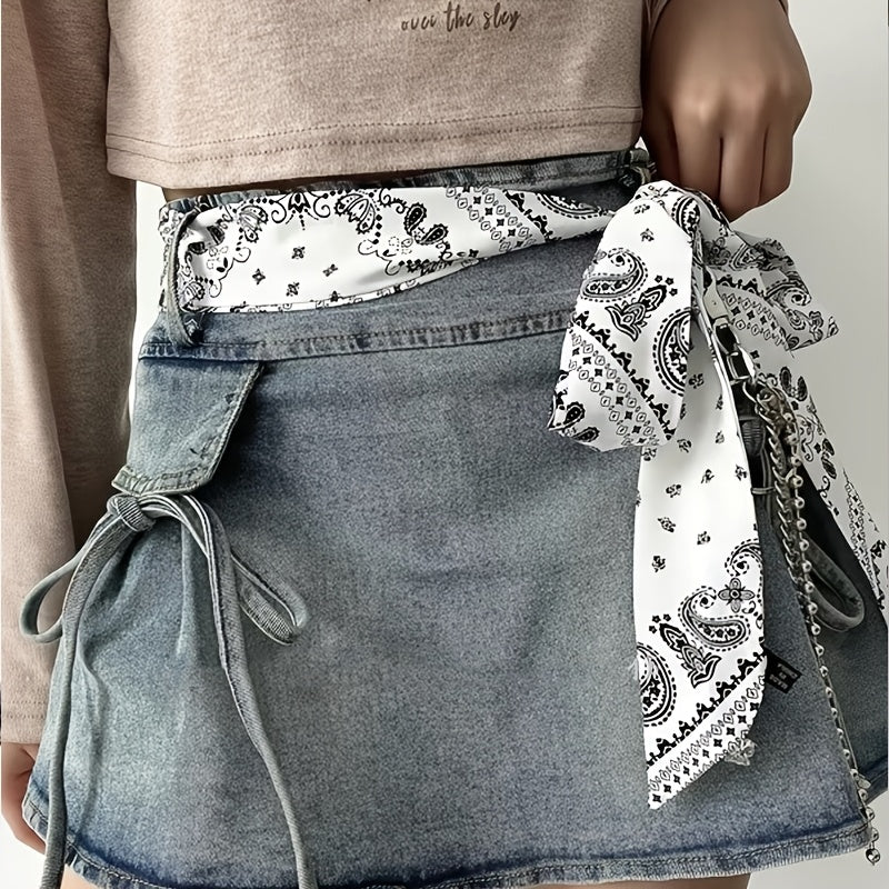 Ceinture Sans Boucle Foulard pour Femme Menton — visuel 3