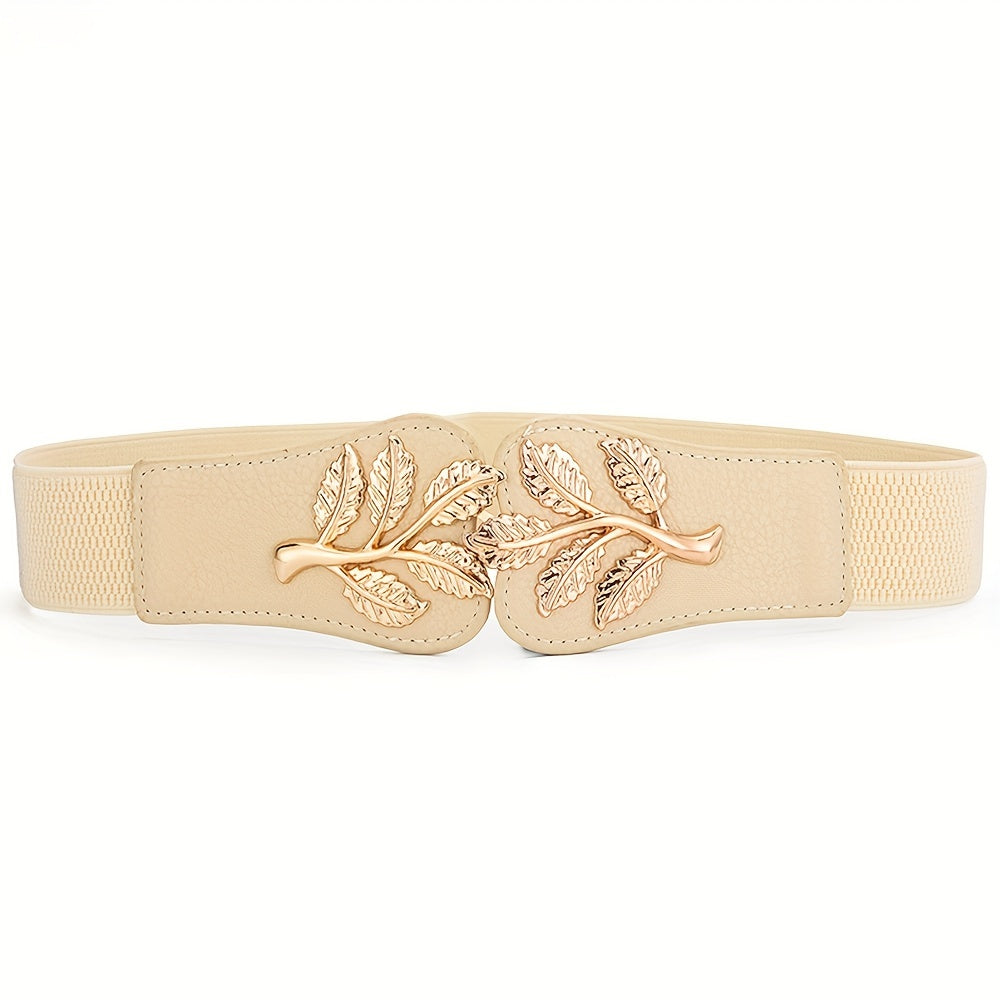 Ceinture Sans Boucle Large pour Femme Bordeaux — visuel 8