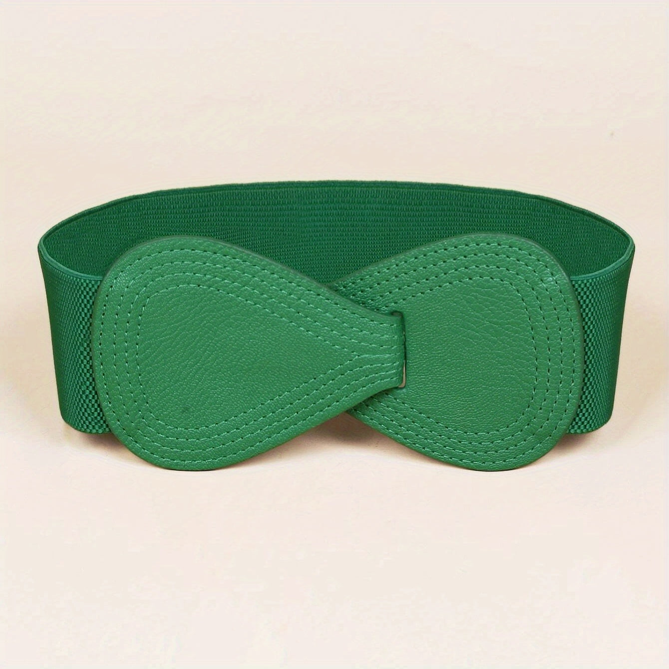 Ceinture Sans Boucle Large pour Femme Violette — visuel 3