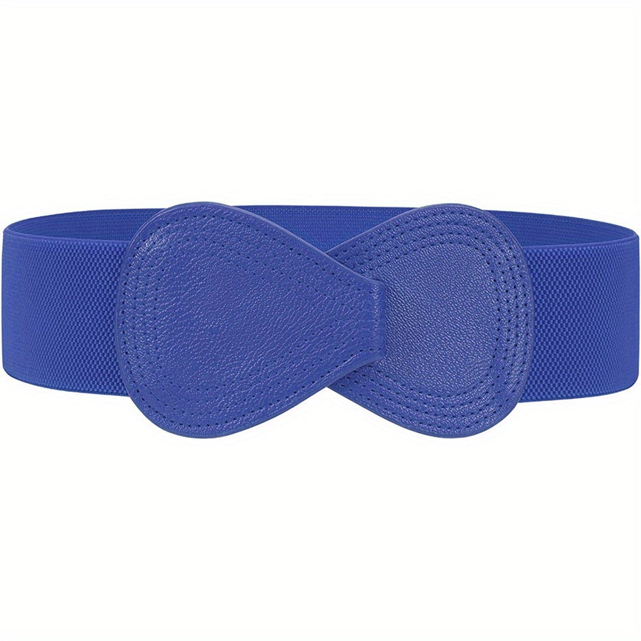 Ceinture Sans Boucle Large pour Femme Violette — visuel 5