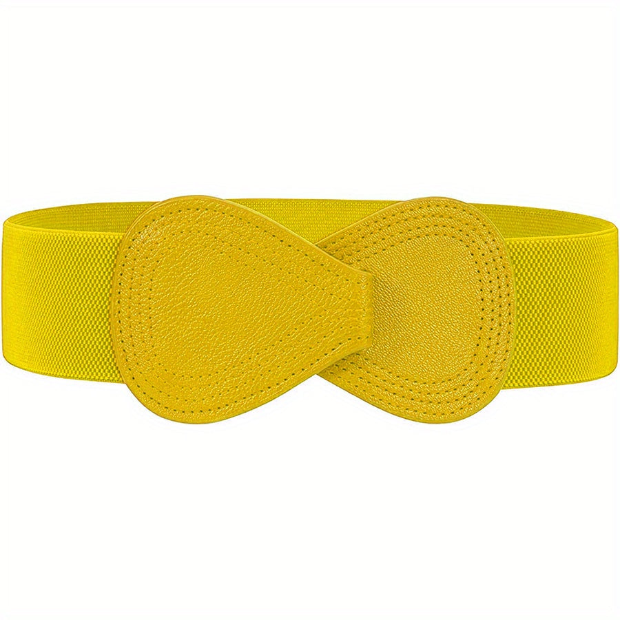 Ceinture Sans Boucle Large pour Femme Violette — visuel 6