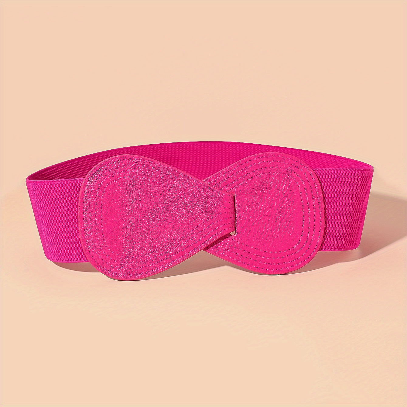 Ceinture Sans Boucle Large pour Femme Violette — visuel 7