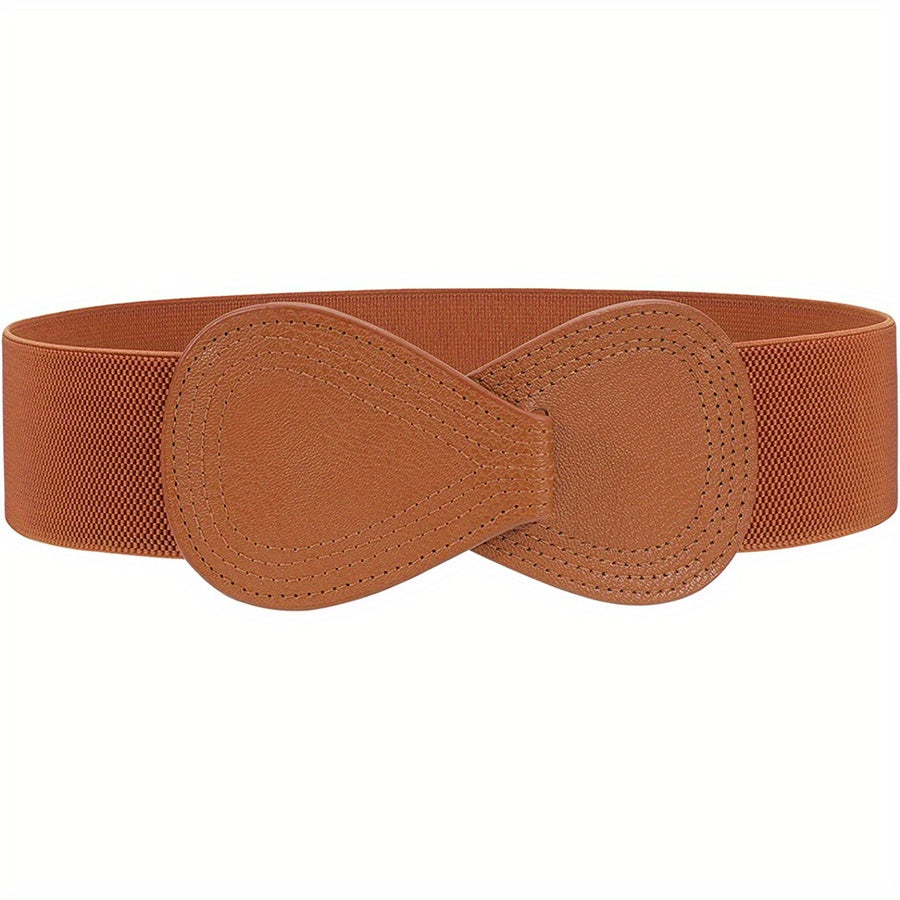 Ceinture Sans Boucle Large pour Femme Violette — visuel 8