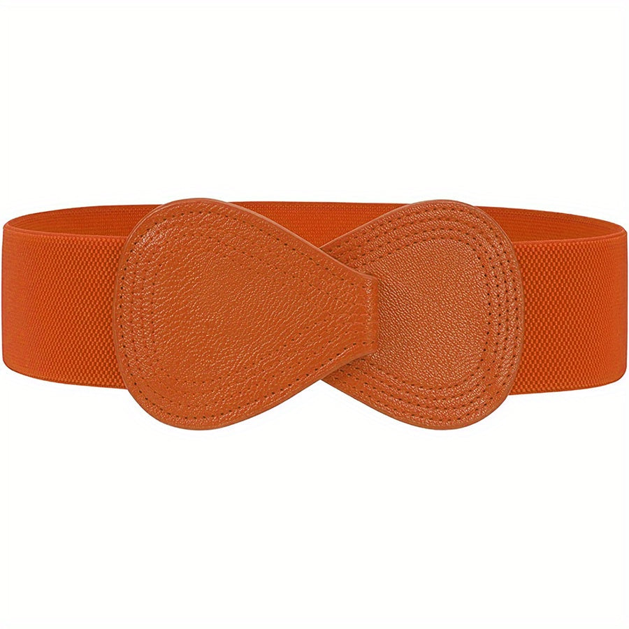 Ceinture Sans Boucle Large pour Femme Violette — visuel 9