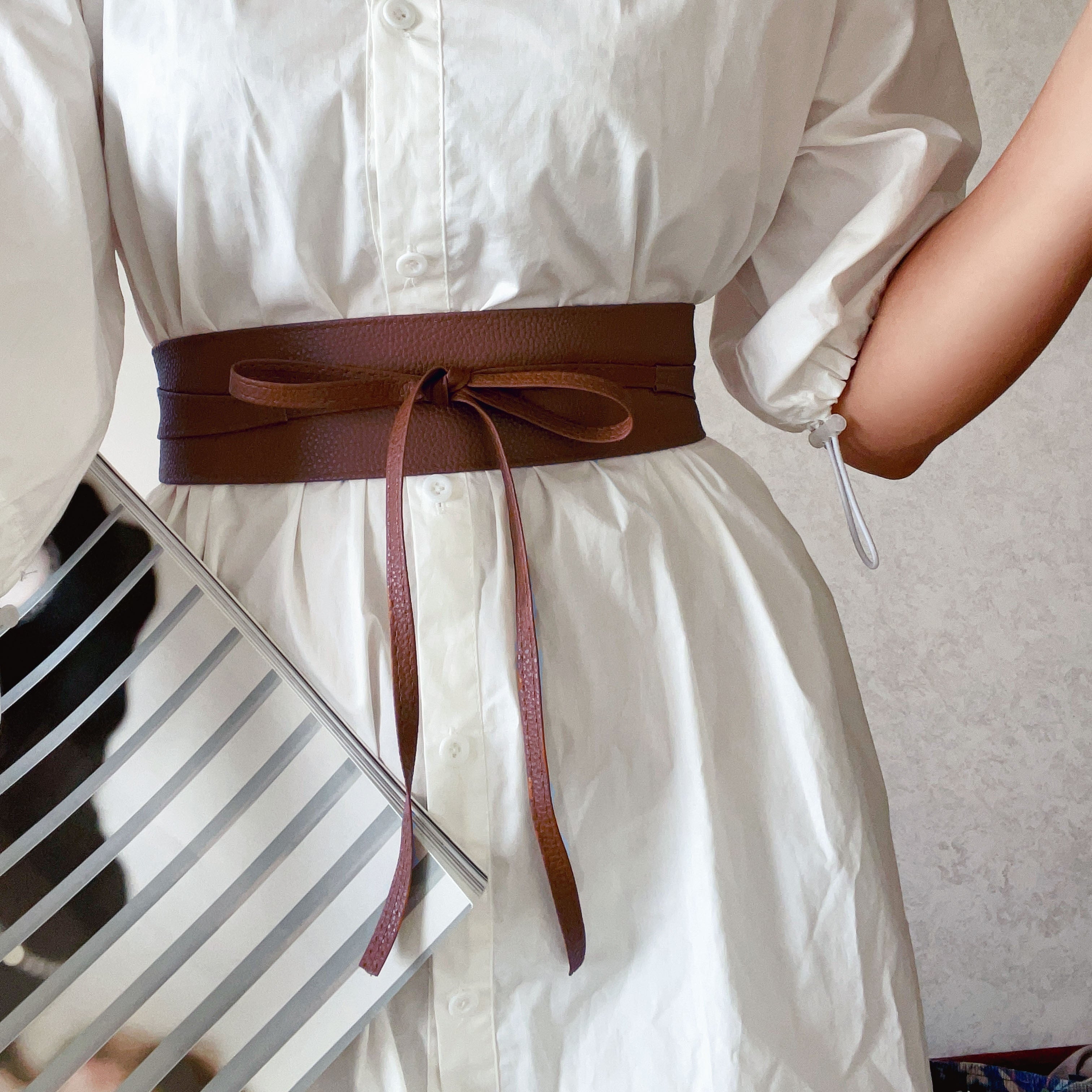 Ceinture Sans Boucle en Simili Cuir pour Femme Zelie — visuel 3
