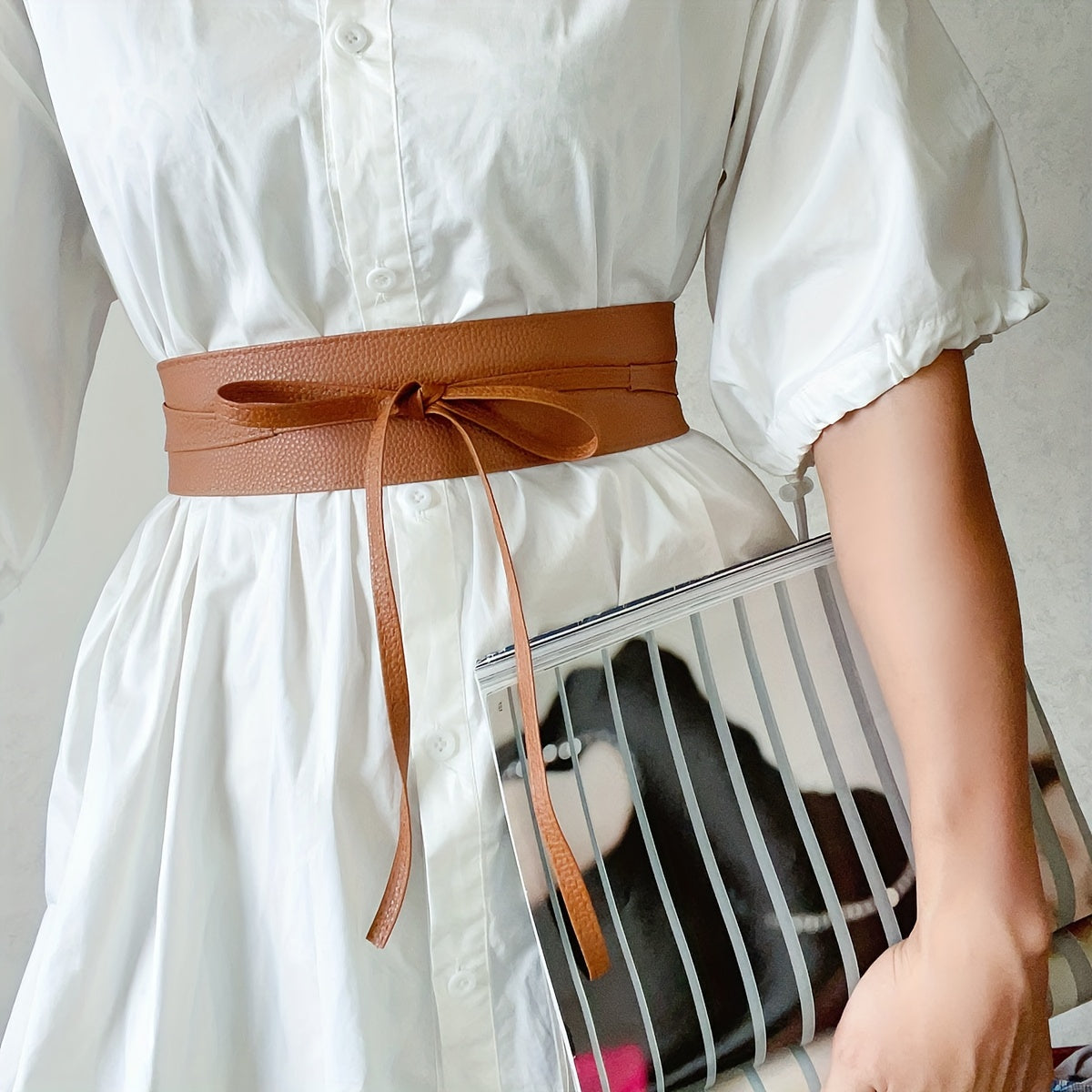 Ceinture Sans Boucle en Simili Cuir pour Femme Zelie — visuel 5