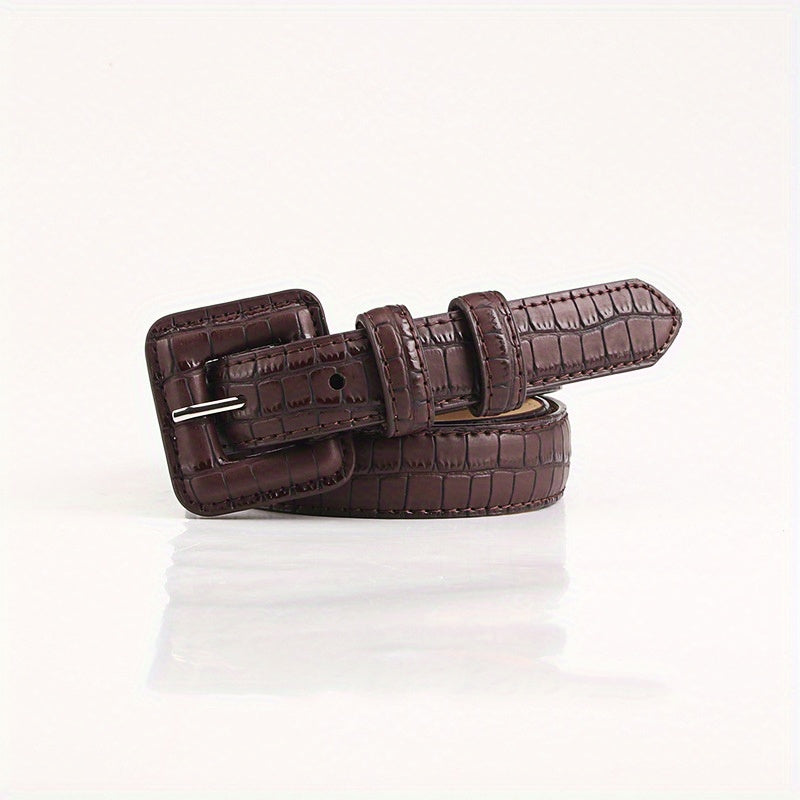 Ceinture Sans Boucle en Simili Cuir pour Homme Derby — visuel 3