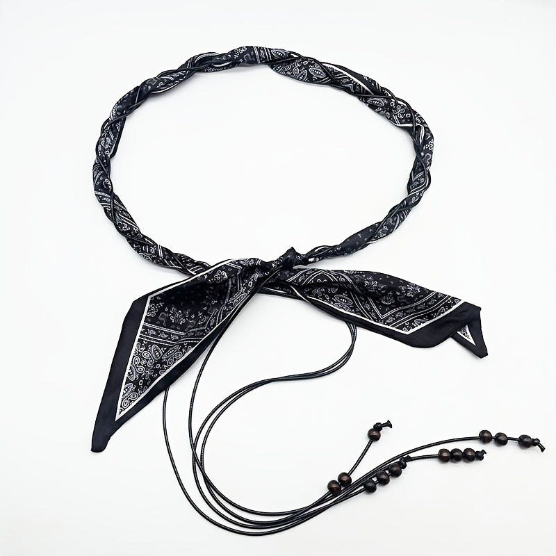 Ceinture Sans Boucle Tressée pour Femme Mykonos — visuel 2