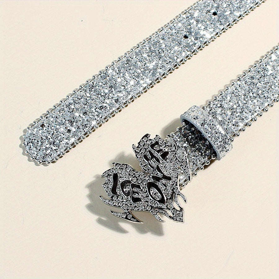 Ceinture à Strass en Simili Cuir pour Femme Sperlonga — visuel 3