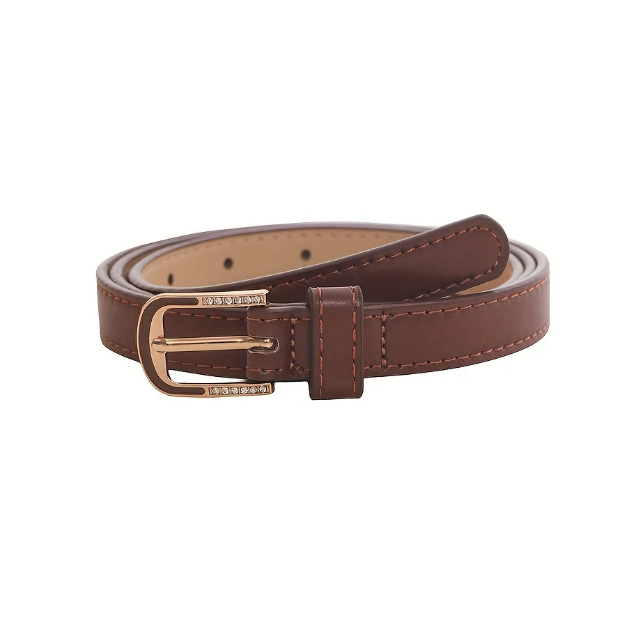 Ceinture à Strass en Simili Cuir pour Femme Violaine — visuel 6