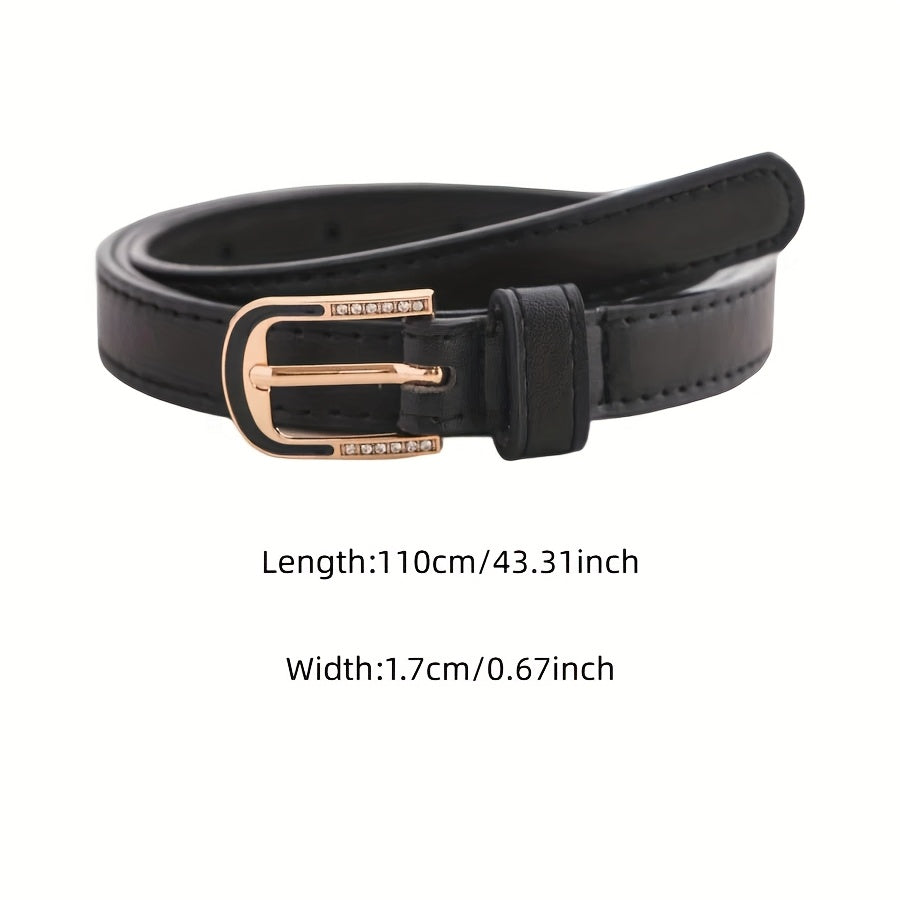 Ceinture à Strass en Simili Cuir pour Femme Violaine — visuel 9