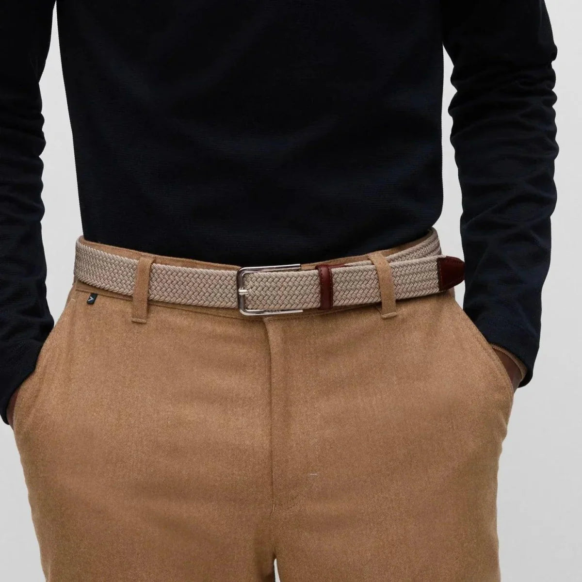 Ceinture Tressée Élastique pour Homme Damien — visuel 1