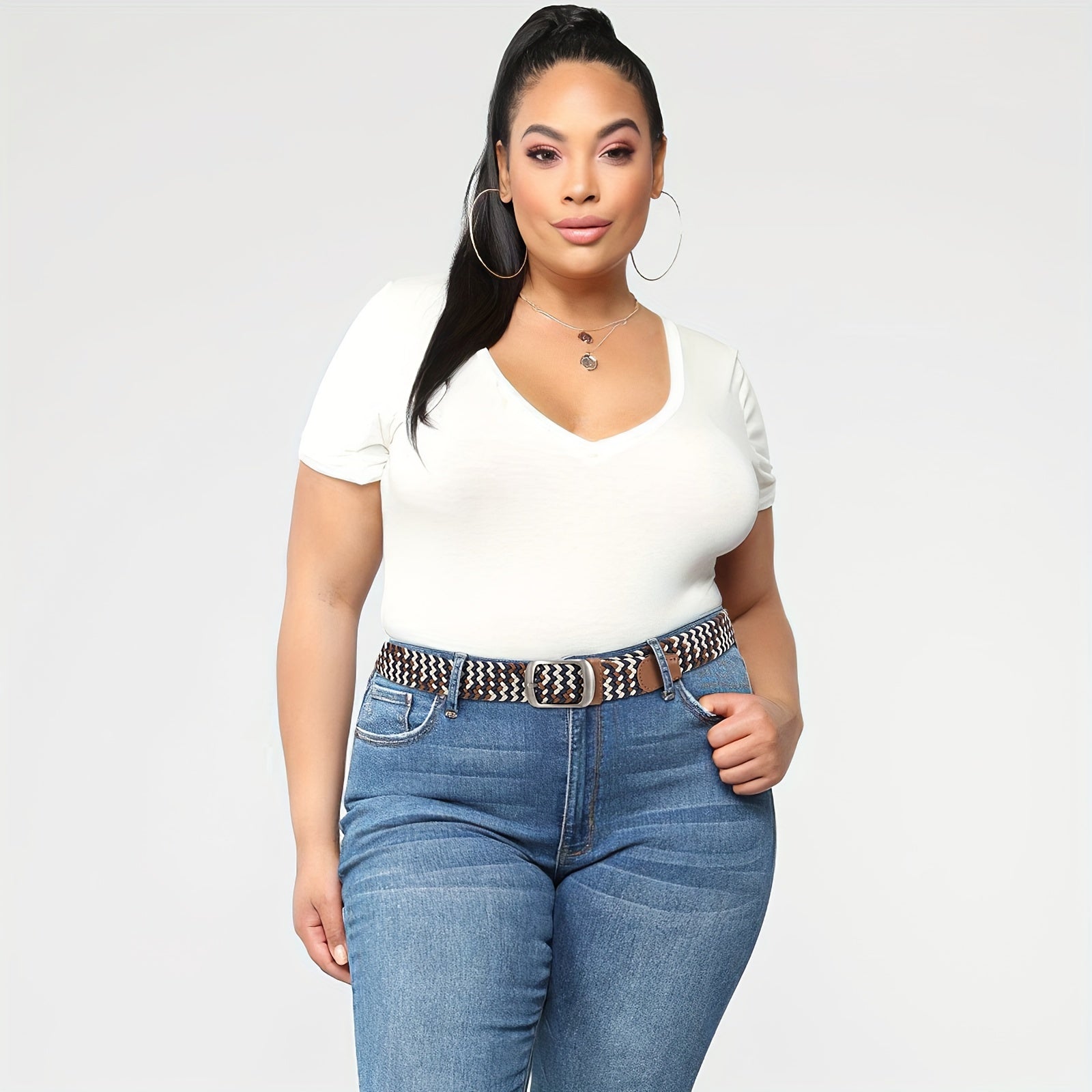 Ceinture Tressée en Simili Cuir pour Femme Ariane — visuel 6
