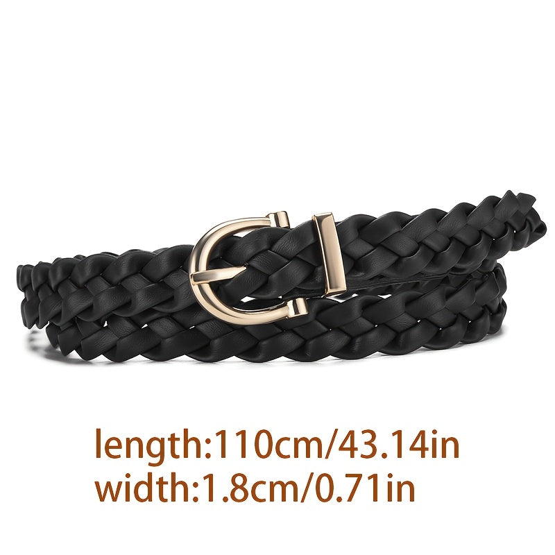 Ceinture Tressée en Simili Cuir pour Femme Bastienne — visuel 7