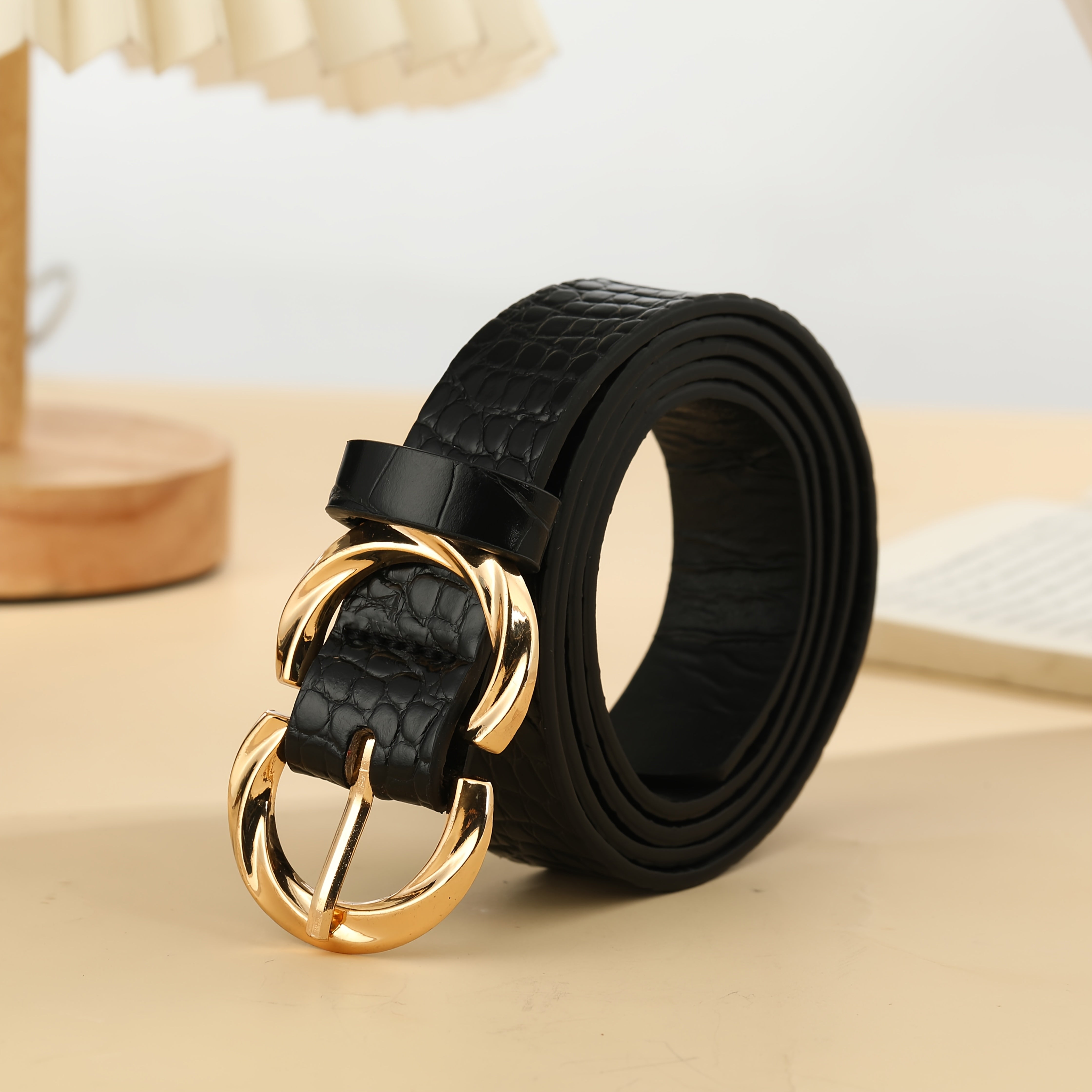 Ceinture Tressée en Simili Cuir pour Femme Maguelone — visuel 1