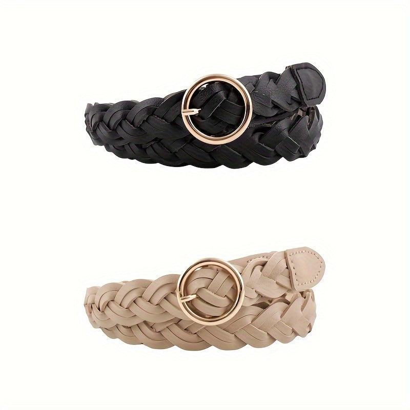 Ceinture Tressée en Simili Cuir pour Femme Noémie — visuel 3