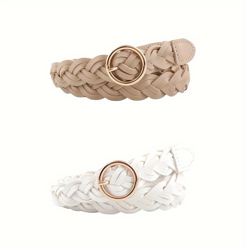 Ceinture Tressée en Simili Cuir pour Femme Noémie — visuel 4