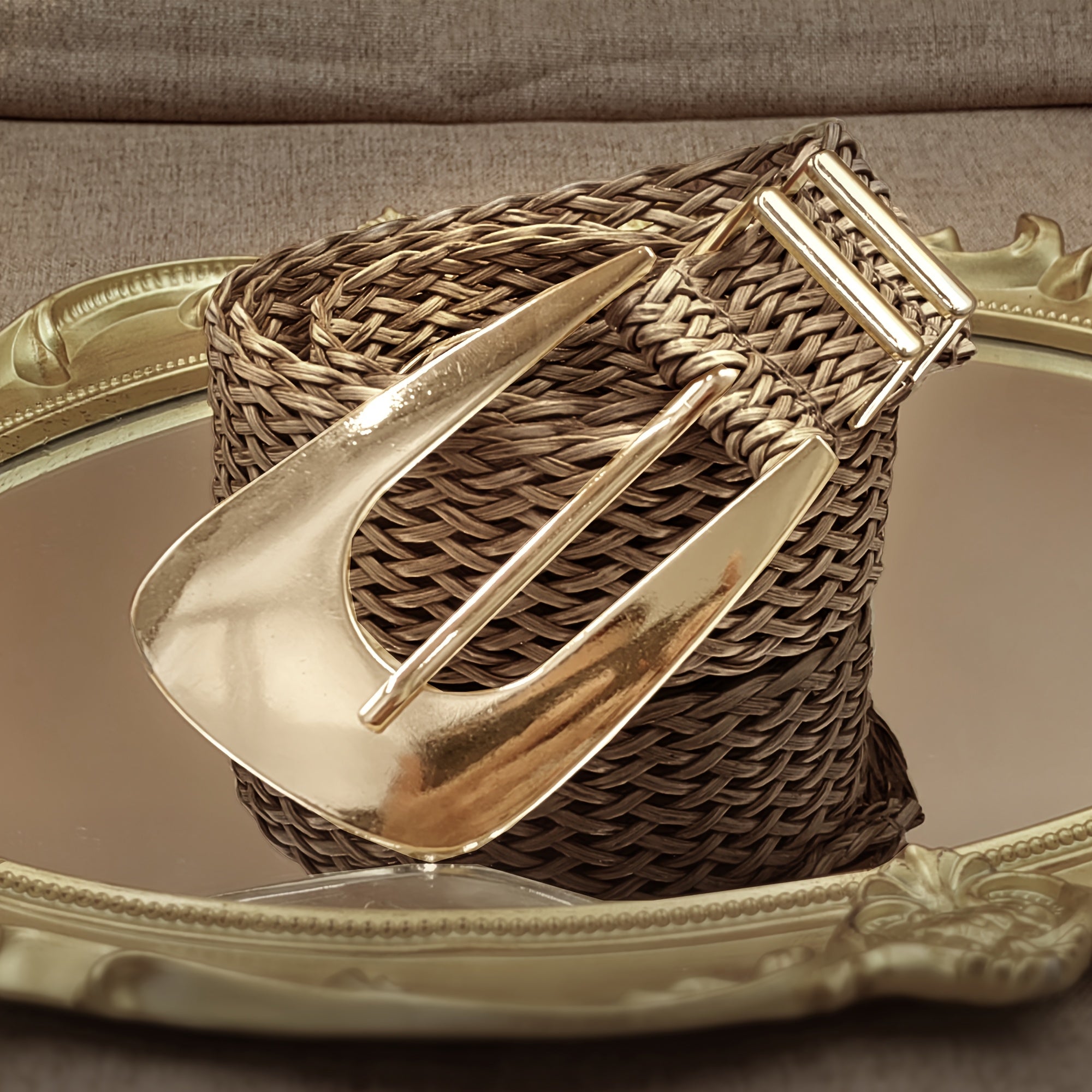 Ceinture Tressée en Simili Cuir pour Homme Chester — visuel 3