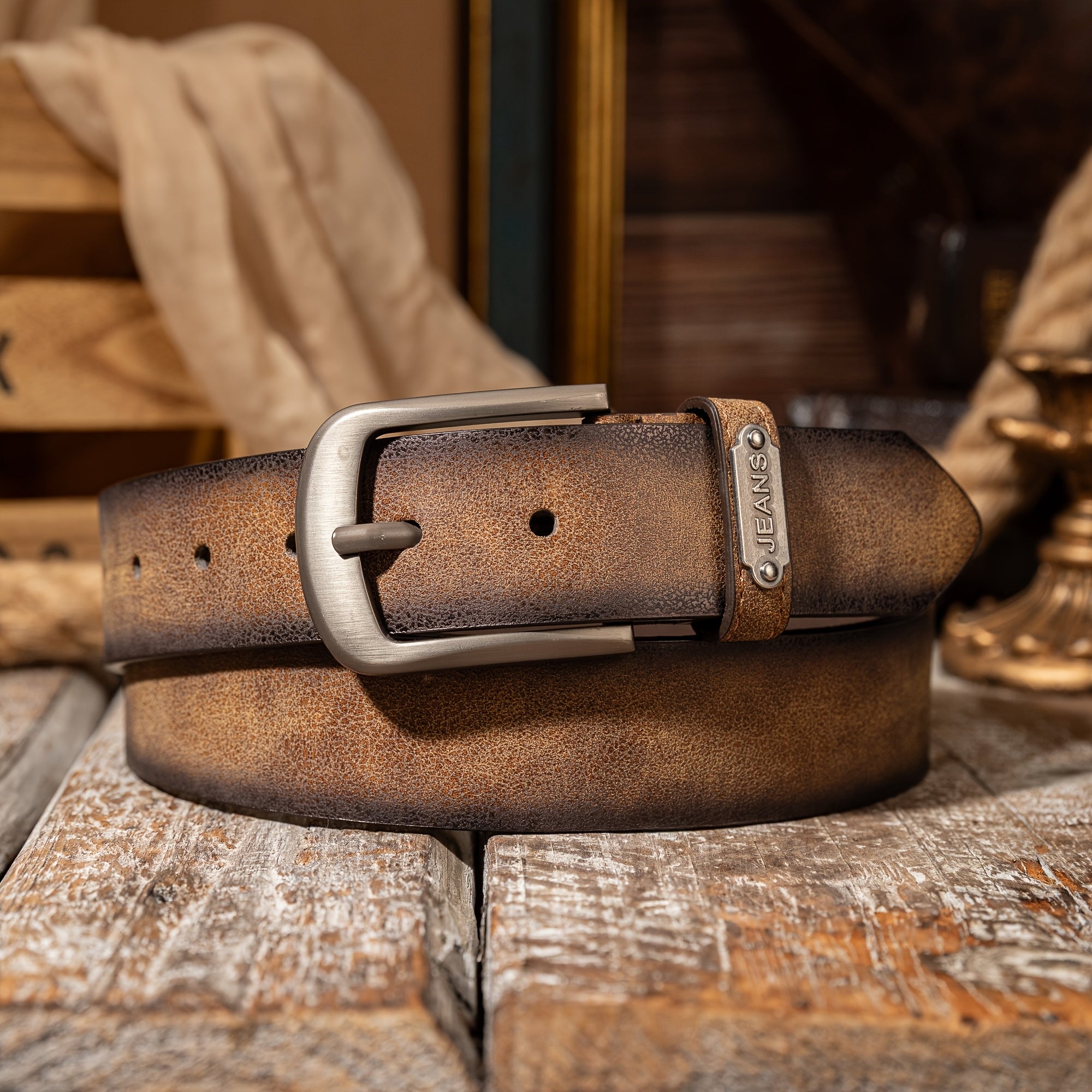 Ceinture Tressée en Simili Cuir pour Homme Joseph — visuel 1