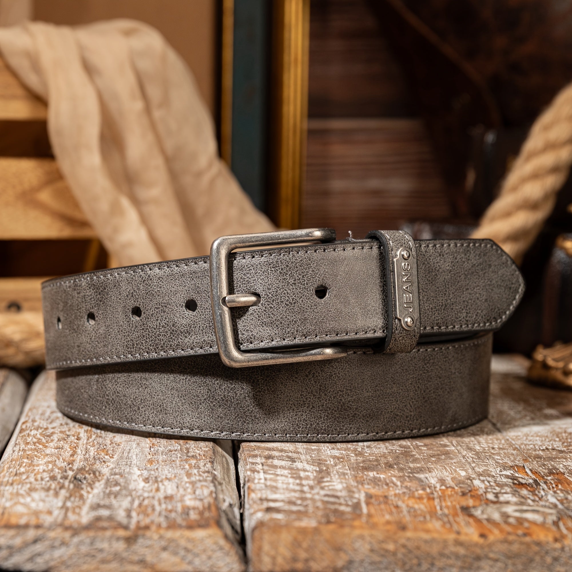 Ceinture Tressée en Simili Cuir pour Homme Louis — visuel 3
