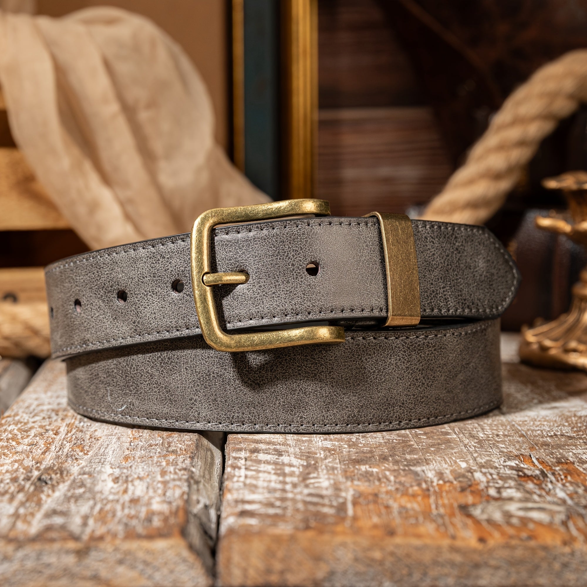 Ceinture Tressée en Simili Cuir pour Homme Louis — visuel 8