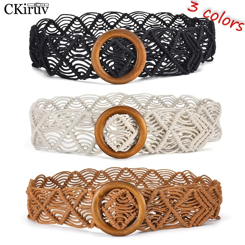 Ceinture Tressée en Tissu pour Femme Ravello — visuel 1