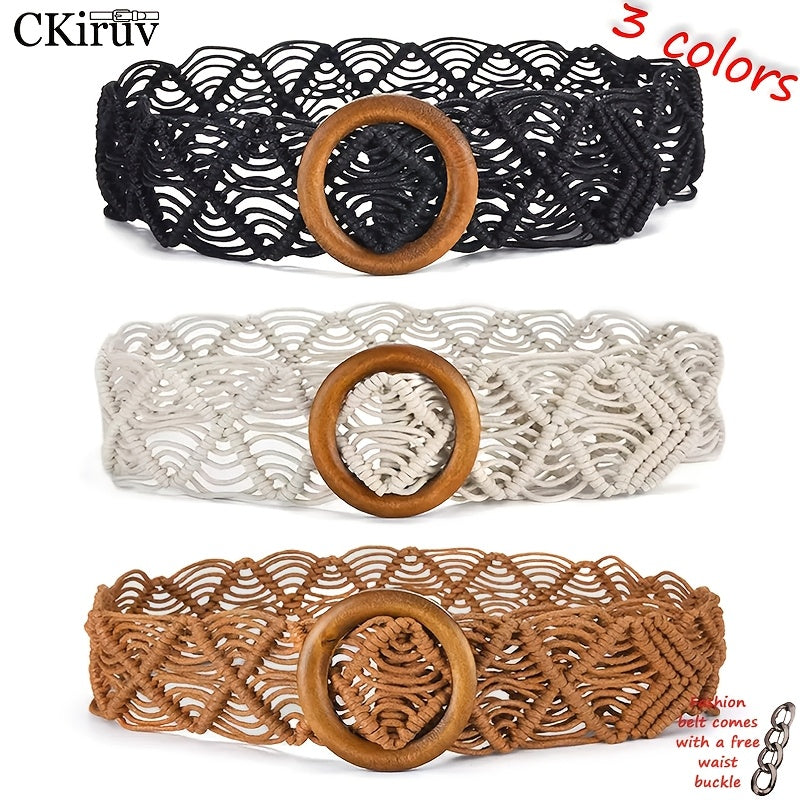 Ceinture Tressée en Tissu pour Femme Ravello — visuel 2