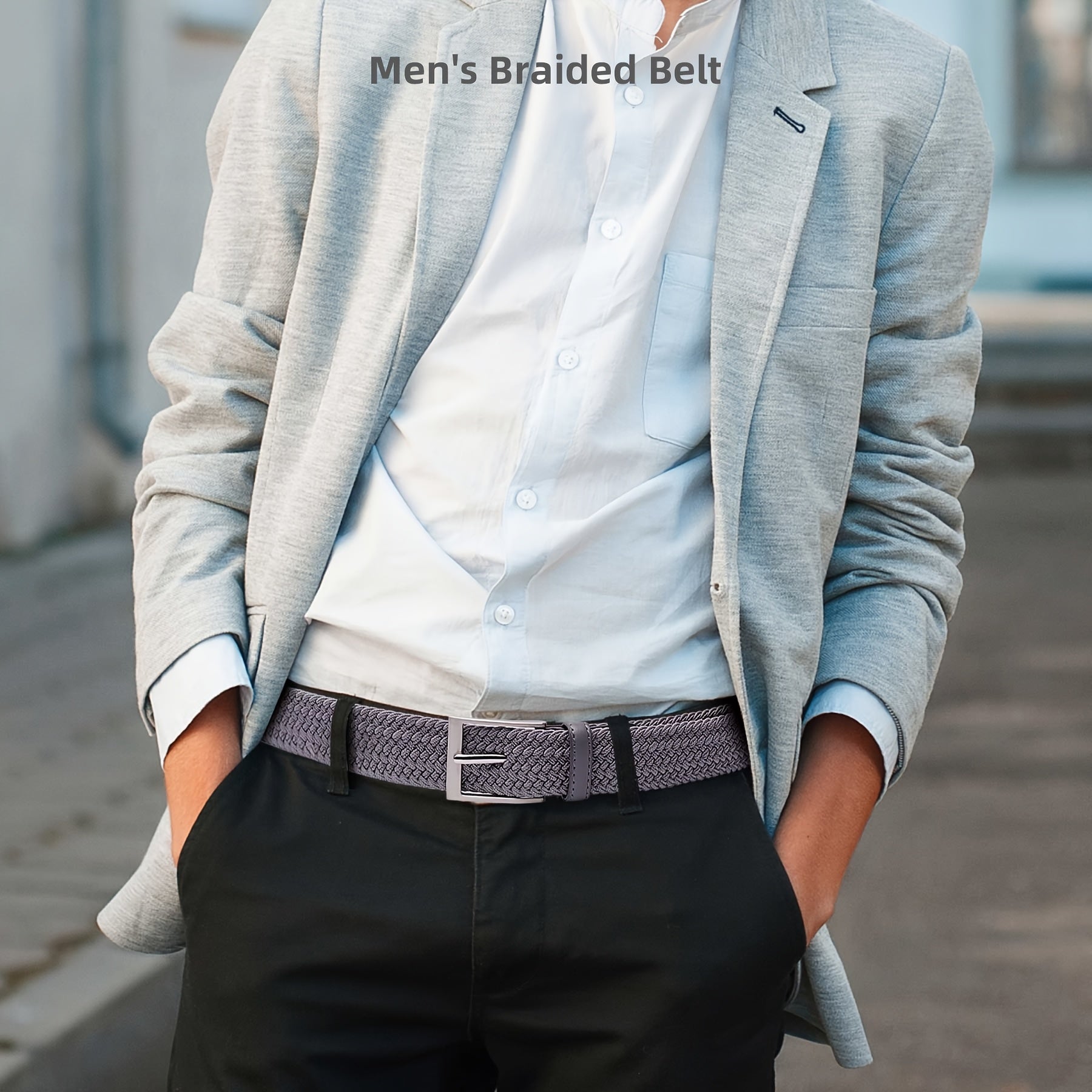 Ceinture Tressée en Tissu pour Homme Dorian — visuel 7