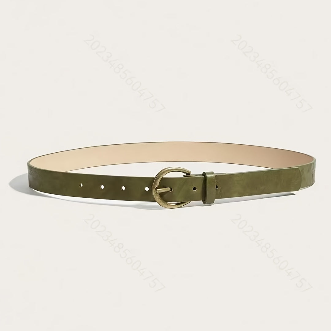 Ceinture Verte en Simili Cuir pour Femme Céleste — visuel 3