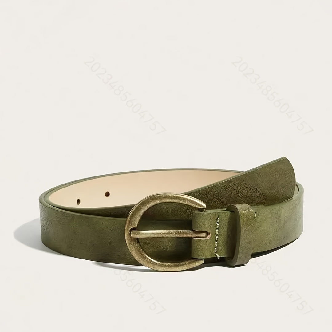 Ceinture Verte en Simili Cuir pour Femme Céleste — visuel 4