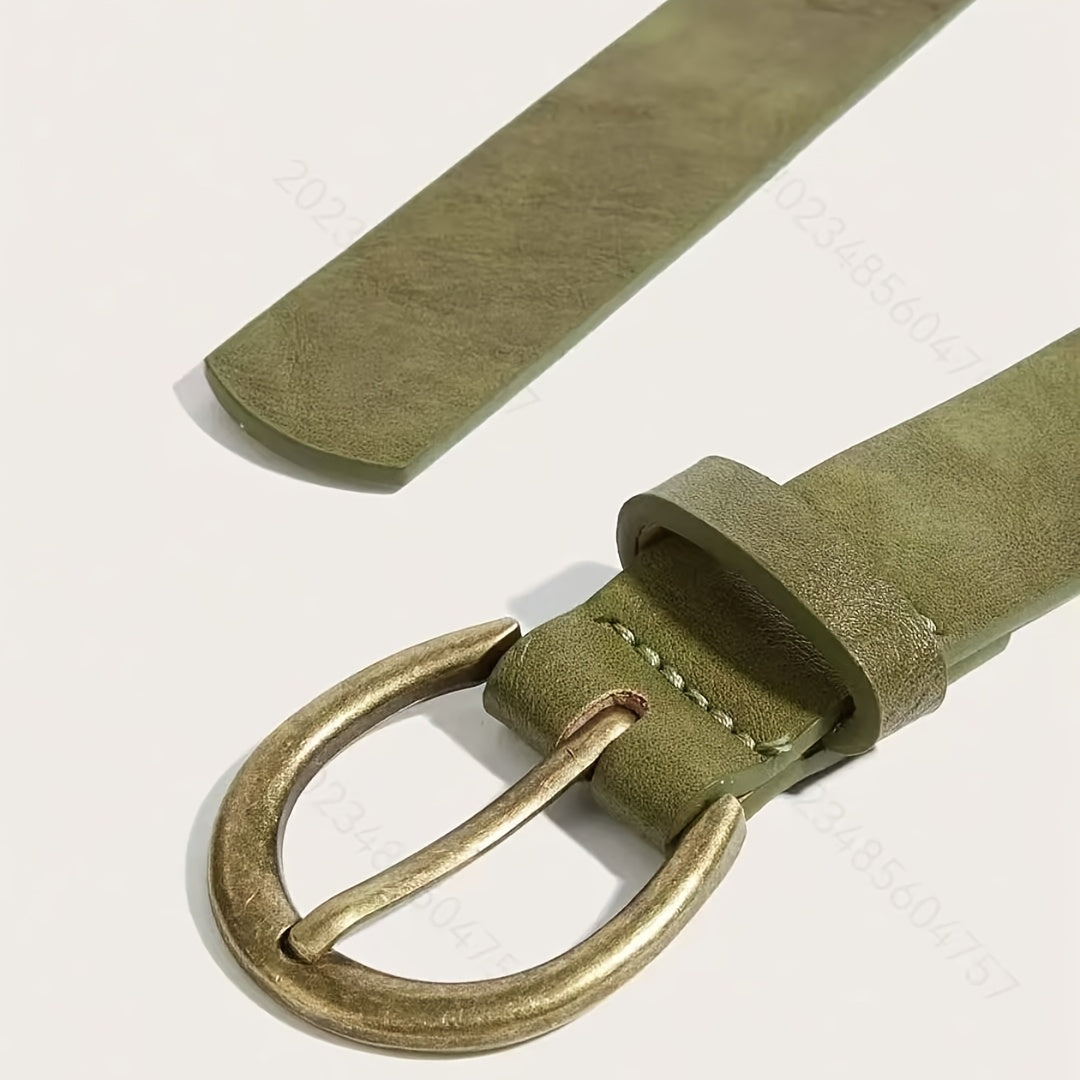 Ceinture Verte en Simili Cuir pour Femme Céleste — visuel 5